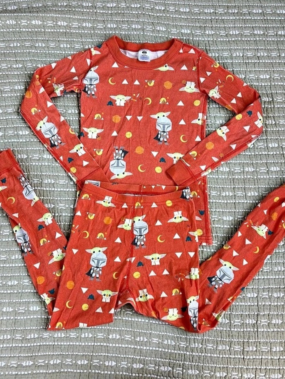 Hanna Andersson Organic Cotton Baby Yoda Pajama Set. Size 8 Boys